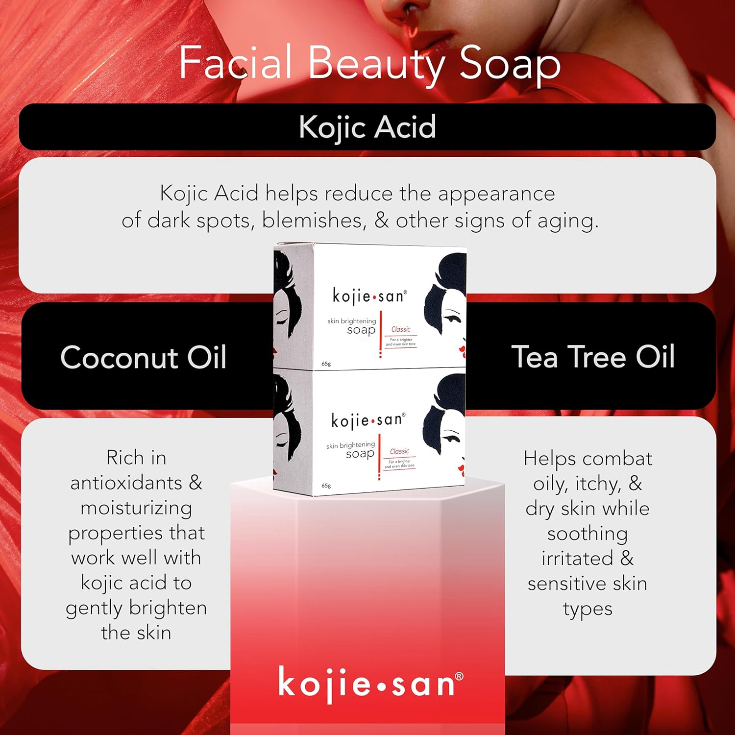 Kojie San - Savon de beauté éclaircissant faciale original - 135g